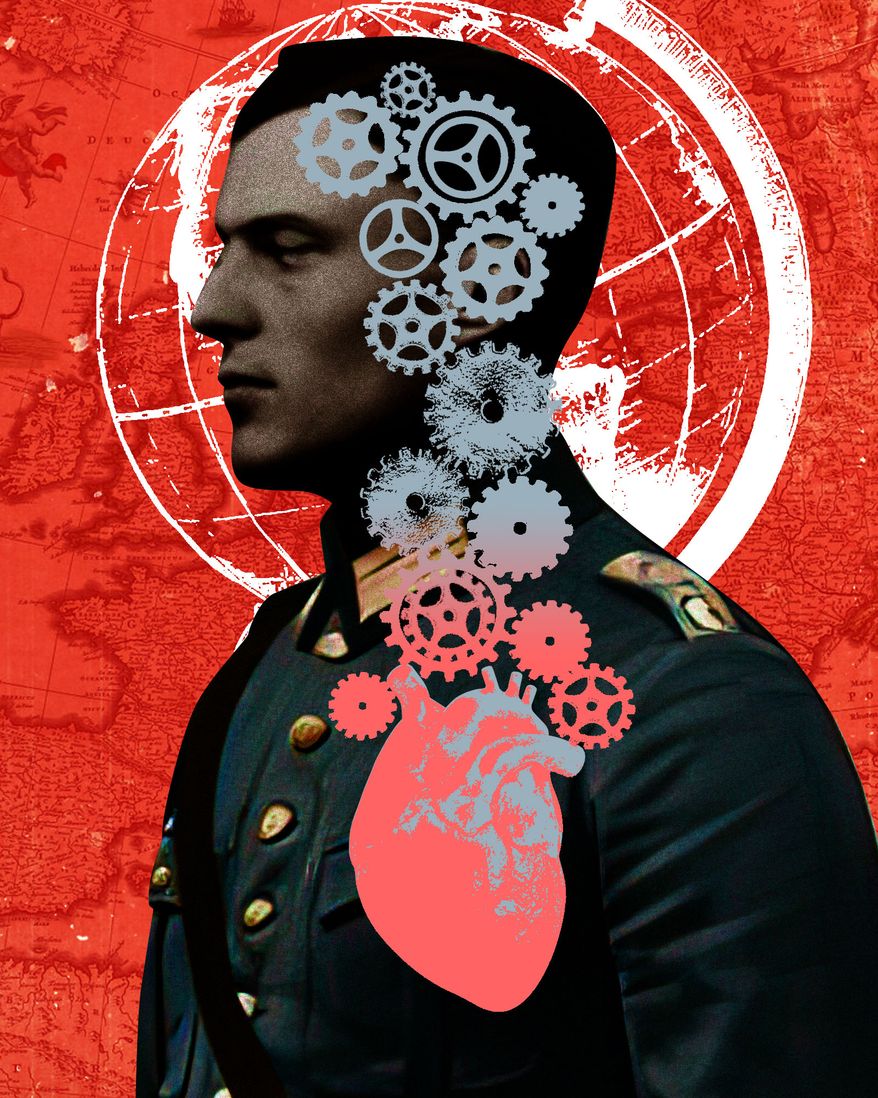 Col. Claus von Stauffenberg illustration by Linas Garsys / The Washington Times