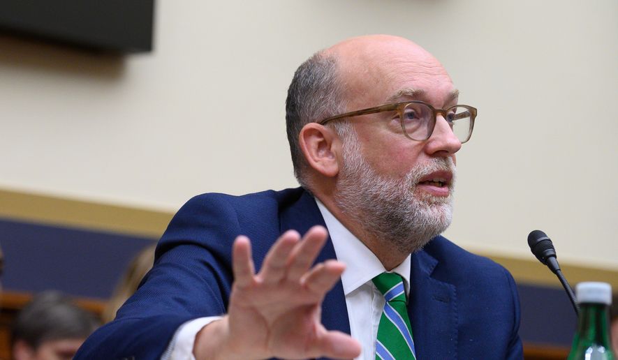 U.S. Office of Management and Budget Director Russell Vought testifies before the House Financial Committee on the Consumer Financial Protection Bureau (CFPB) semi-annual report, on Capitol Hill in Washington, Wednesday, July 15, 2026. (AP Photo/Cliff Owen)