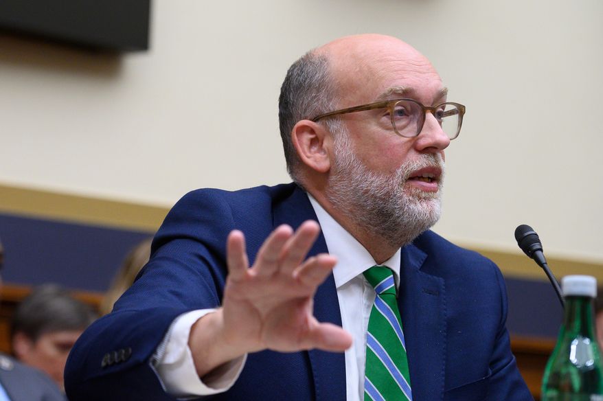 U.S. Office of Management and Budget Director Russell Vought testifies before the House Financial Committee on the Consumer Financial Protection Bureau (CFPB) semi-annual report, on Capitol Hill in Washington, Wednesday, July 15, 2026. (AP Photo/Cliff Owen)