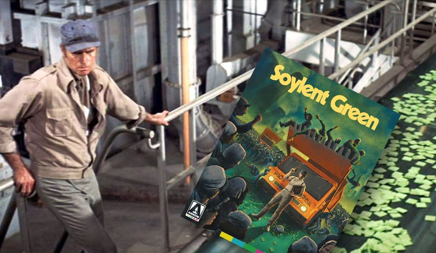 Charlton Heston as NYPD Detective Robert Thorn in "Soylent Green: Limited Edition," now available in the 4K disc format from Arrow Video.