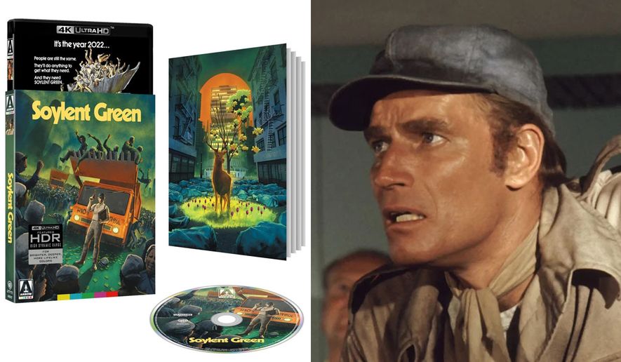 Charlton Heston in "Soylent Green: Limited Edition," now available in the 4K disc format from Arrow Video.