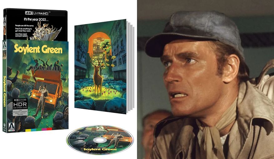 Charlton Heston in "Soylent Green: Limited Edition," now available in the 4K disc format from Arrow Video.