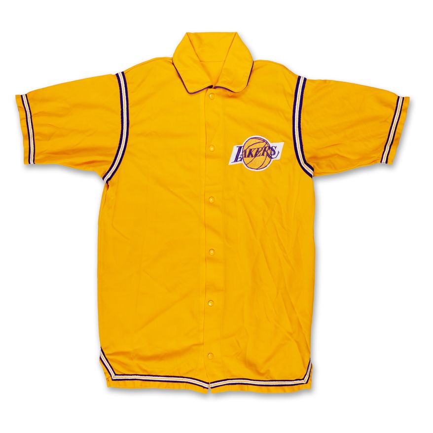 This undated photo provided by Sotheby's shows a warmup jacket worn by Wilt Chamberlain during the 1972 NBA Finals that was found in an Oregon thrift store. (Sotheby's via AP)
