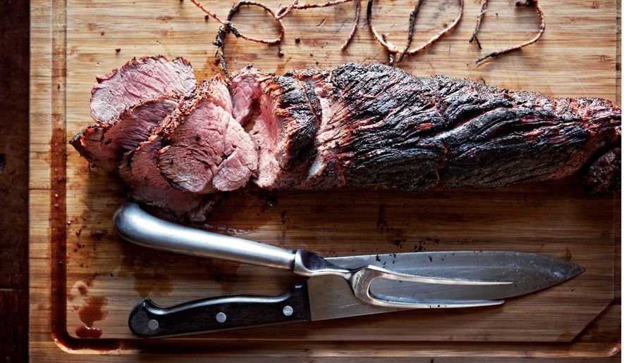 This image released by Voracious shows a recipe for beef tenderloin from "Canal House: Cook Something: Recipes to Rely On" by Christopher Hirscheimer & Melissa Hamilton. (Voracious via AP)
