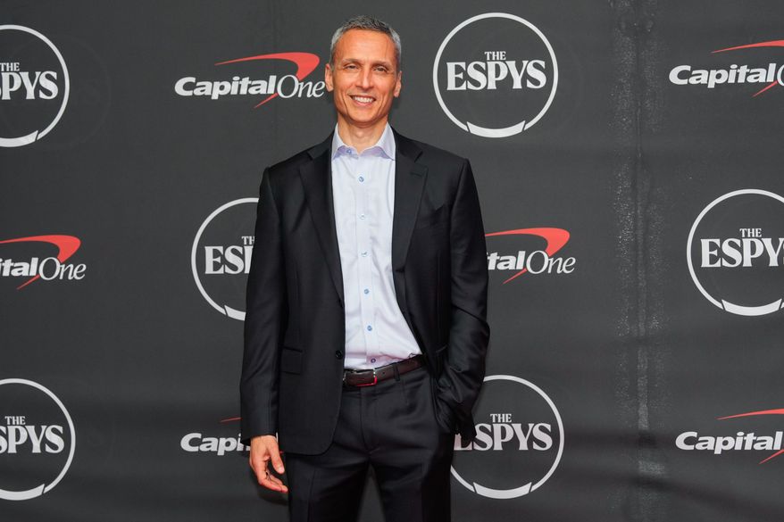 ESPN Chairperson James Pitaro arrives at the ESPY Awards at Lincoln Center on Wednesday, July 15, 2026, in New York. (AP Photo/Yuki Iwamura)