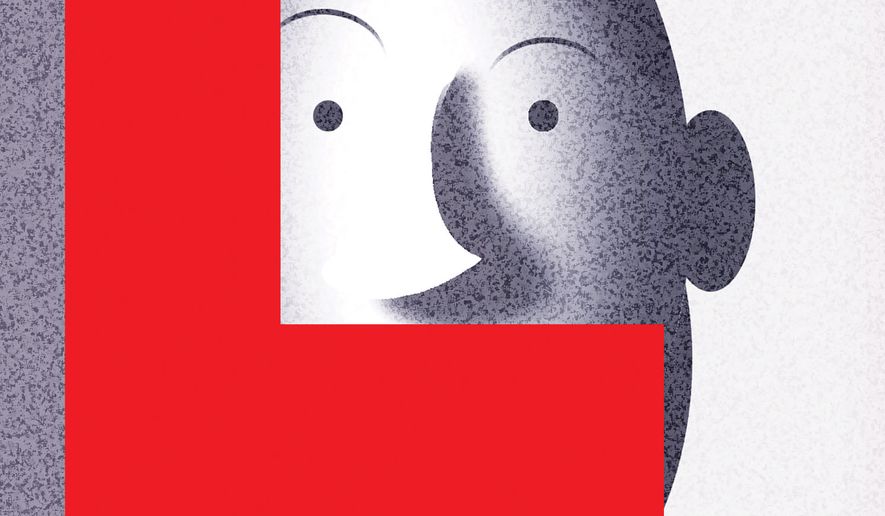 The left and free speech illustration by Alexander Hunter/The Washington Times