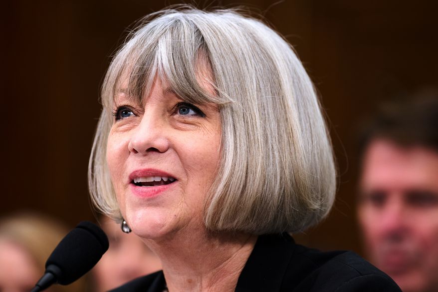 Anthea Hartig, director of the National Museum of American History, Smithsonian Institution, speaks during a House Committee on Oversight and Government Reform Subcommittee on Delivering on Government Efficiency hearing about the Smithsonian, Tuesday, July 21, 2026, in Washington. (AP Photo/Jacquelyn Martin)