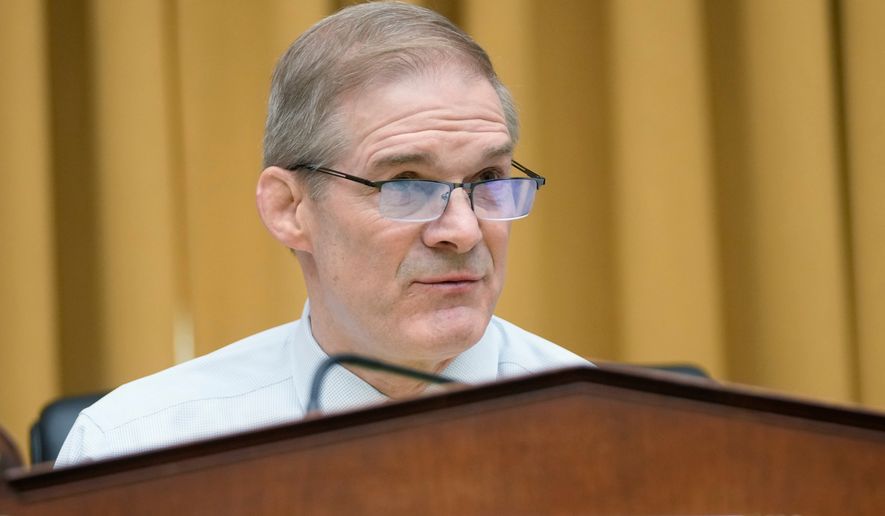 Rep. Jim Jordan, R-Ohio, speaks before the House Judiciary Committee at the Capitol in Washington, Thursday, Jan. 22, 2026. (AP Photo/Mark Schiefelbein, File)