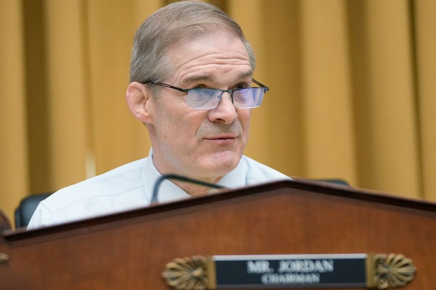 Rep. Jim Jordan, R-Ohio, speaks before the House Judiciary Committee at the Capitol in Washington, Thursday, Jan. 22, 2026. (AP Photo/Mark Schiefelbein, File)