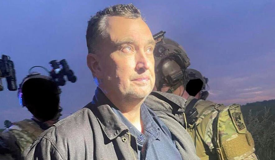 This photo made available by the Ramsey County Sheriff's Office shows Vance Luther Boelter, the man charged with killing the top Democrat in the Minnesota House and her husband, and wounding a state senator and his wife, as he was arrested on June 15, 2025. (Ramsey County Sheriff's Office via AP, File)