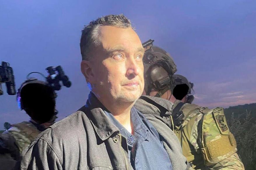 This photo made available by the Ramsey County Sheriff's Office shows Vance Luther Boelter, the man charged with killing the top Democrat in the Minnesota House and her husband, and wounding a state senator and his wife, as he was arrested on June 15, 2025. (Ramsey County Sheriff's Office via AP, File)