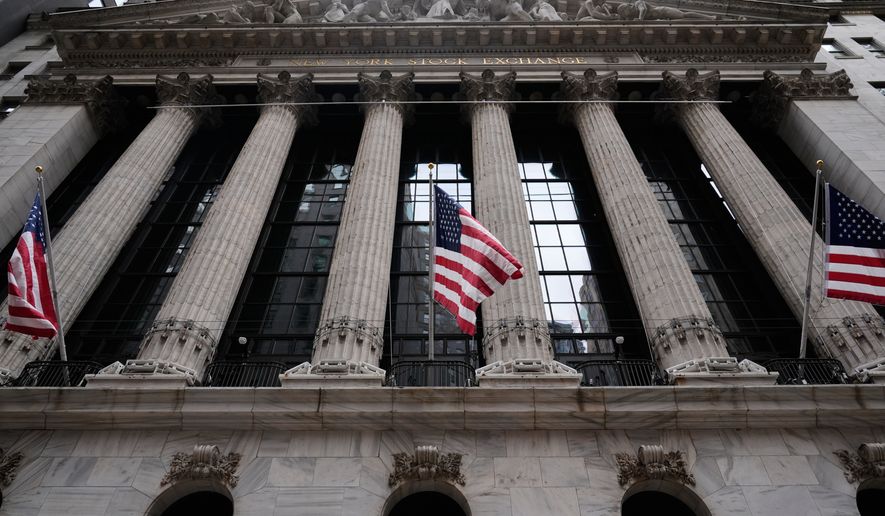 FILE - The New York Stock Exchange is seen in New York, Thursday, March 19, 2026. (AP Photo/Seth Wenig, File)