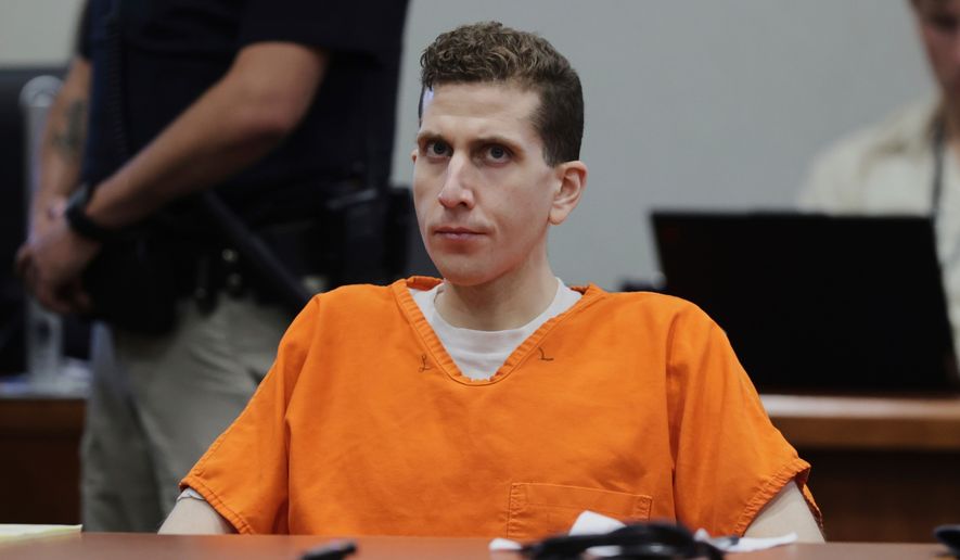 FILE - Bryan Kohberger appears at the Ada County Courthouse, for his sentencing hearing, Wednesday, July 23, 2025, in Boise, Idaho, for stabbing four University of Idaho students to death nearly three years ago. (AP Photo/Kyle Green, file)