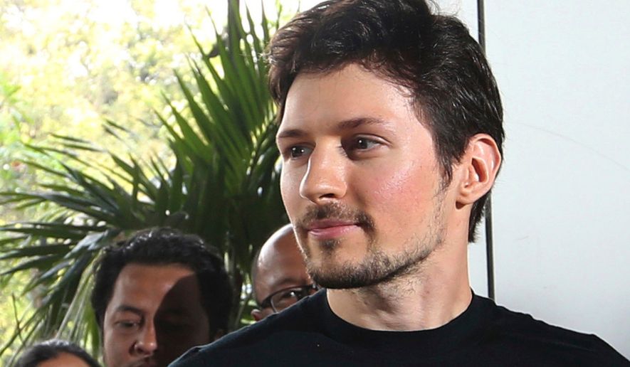 FILE - Telegram co-founder Pavel Durov appears at an event on Aug. 1, 2017 in Jakarta, Indonesia. (AP Photo/Tatan Syuflana, File)