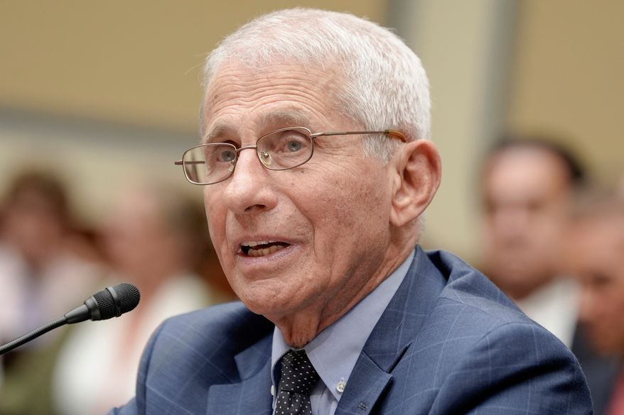 Dr. Anthony Fauci, former director of the National Institute of Allergy and Infectious Diseases, testifies during a House Select Subcommittee on the coronavirus pandemic on Capitol Hill, June 3, 2024, in Washington. (AP Photo/Mariam Zuhaib, File)