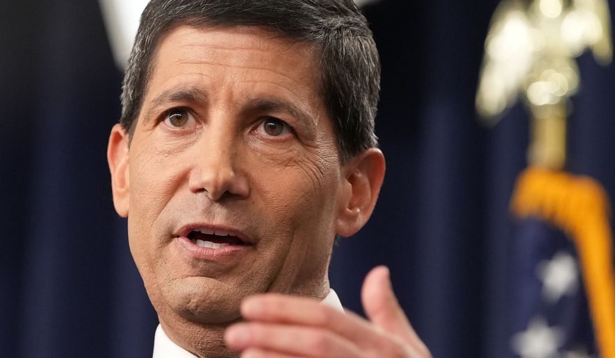 Federal Reserve Board Chairman Kevin Warsh speaks at a news conference at the Federal Reserve in Washington, Wednesday, July 29, 2026. (AP Photo/Mark Schiefelbein)