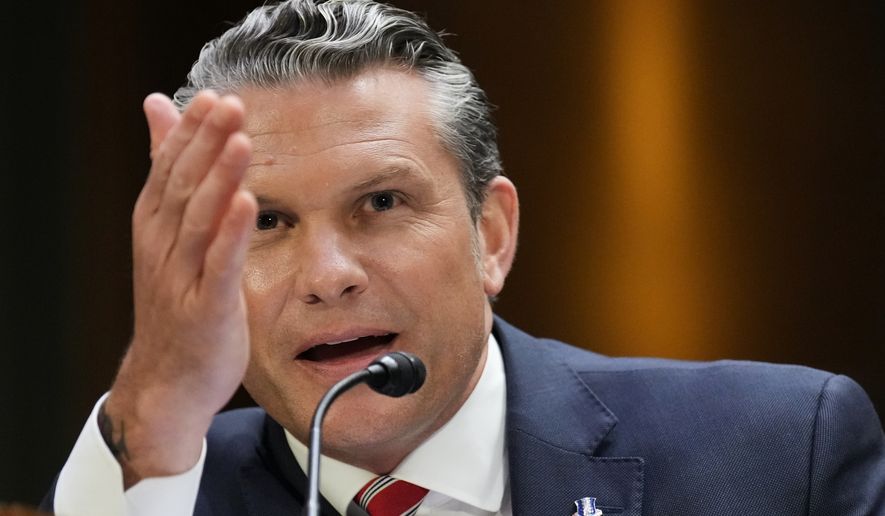 Defense Secretary Pete Hegseth testifies at a Senate Appropriations Committee hearing, Tuesday, July 21, 2026, on Capitol Hill in Washington. (AP Photo/Jacquelyn Martin)