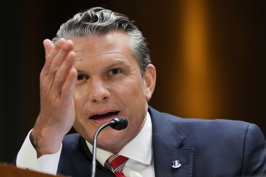 Defense Secretary Pete Hegseth testifies at a Senate Appropriations Committee hearing, Tuesday, July 21, 2026, on Capitol Hill in Washington. (AP Photo/Jacquelyn Martin)
