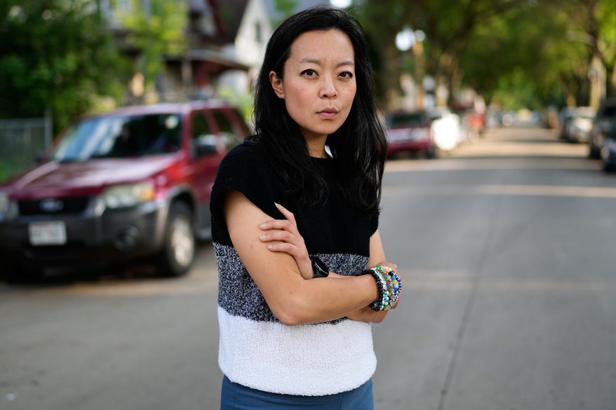Democratic gubernatorial candidate Francesca Hong poses for a photo Friday, July 24, 2026, in Milwaukee. (AP Photo/Nam Y. Huh)