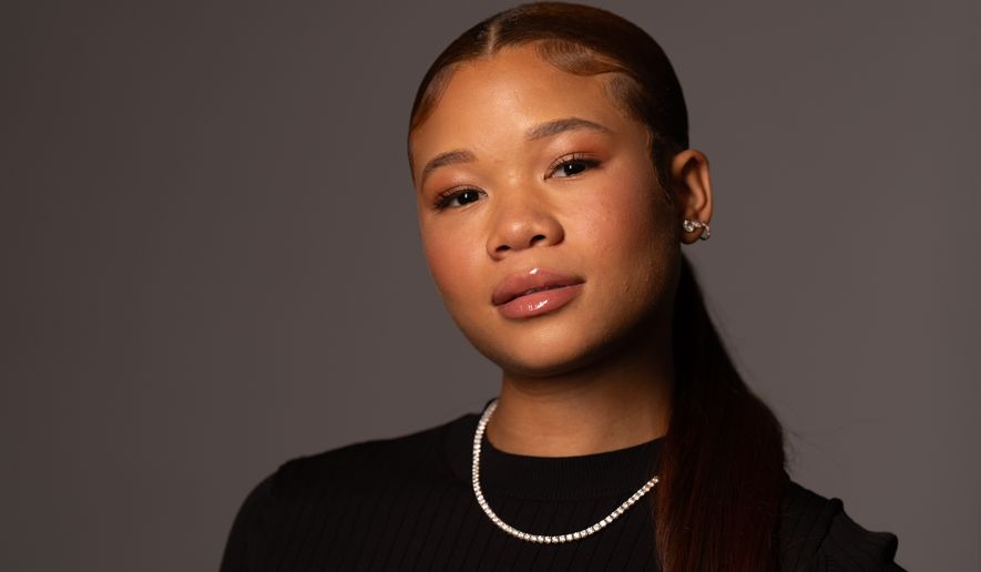 Storm Reid poses for a portrait on Thursday, July 30, 2026, in Los Angeles. (AP Photo/Jae C. Hong)