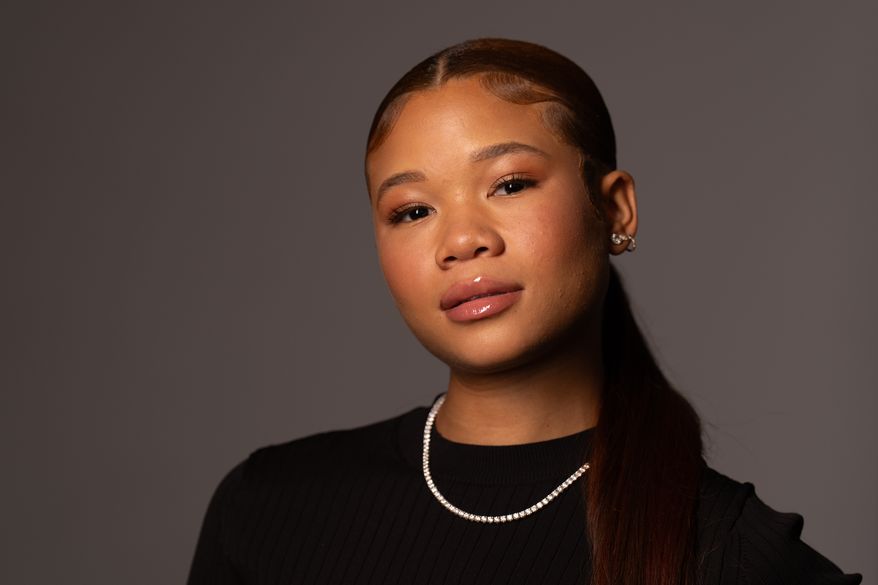 Storm Reid poses for a portrait on Thursday, July 30, 2026, in Los Angeles. (AP Photo/Jae C. Hong)
