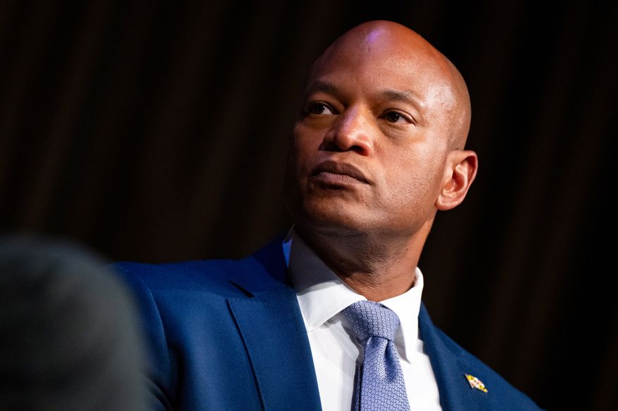 Maryland Gov. Wes Moore speaks during the National Action Network (NAN) Convention in New York, April 9, 2026. (AP Photo/Angelina Katsanis, File)