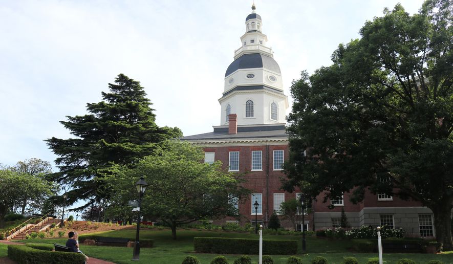 FILE - The Maryland State House in Annapolis, Md., June 13, 2026. (AP Photo/Robert Yoon, File)