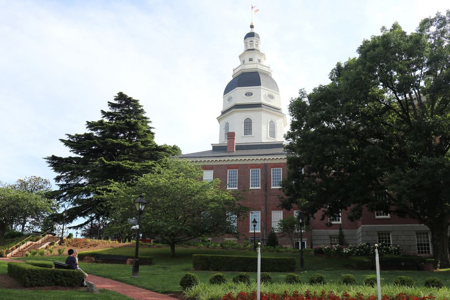 FILE - The Maryland State House in Annapolis, Md., June 13, 2026. (AP Photo/Robert Yoon, File)