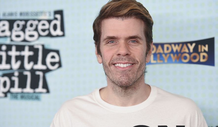 Perez Hilton arrives at the opening night red carpet for "Jagged Little Pill" on Wednesday, Sept. 14, 2022, at the Hollywood Pantages Theatre in Los Angeles. (Photo by Richard Shotwell/Invision/AP)