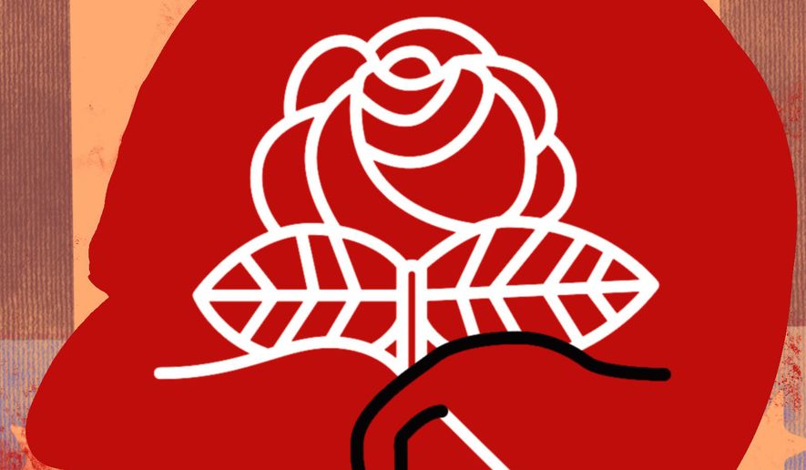 Democratic Socialists of America illustration by Linas Garsys / The Washington Times