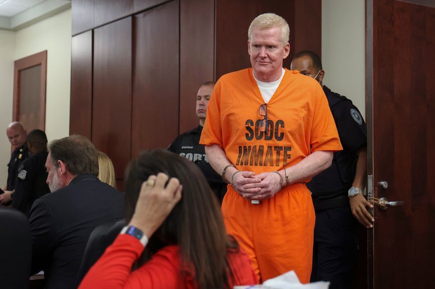 FILE - Alex Murdaugh arrives for a judicial hearing, June 29, 2026, at the Marc H. Westbrook Judicial Center in Lexington, S.C. (Tracy Glantz/The State via AP, Pool, File)