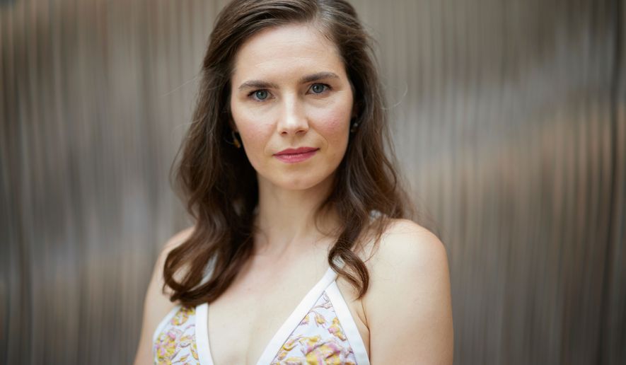 Amanda Knox poses for a portrait to promote "The Twisted Tale of Amanda Knox" Aug. 19, 2025, in New York. (Photo by Matt Licari/Invision/AP, File)