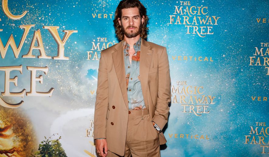 Andrew Garfield attends "The Magic Faraway Tree" special screening at Regal Union Square on Wednesday, July 29, 2026, in New York. (Photo by CJ Rivera/Invision/AP)