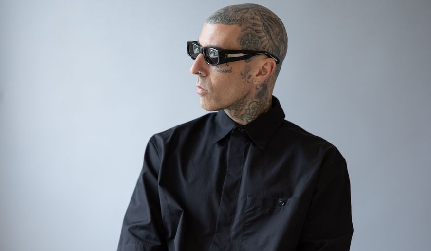 Travis Barker poses for a portrait in New York on Thursday, June 11, 2026. (Photo by Matt Licari/Invision/AP)