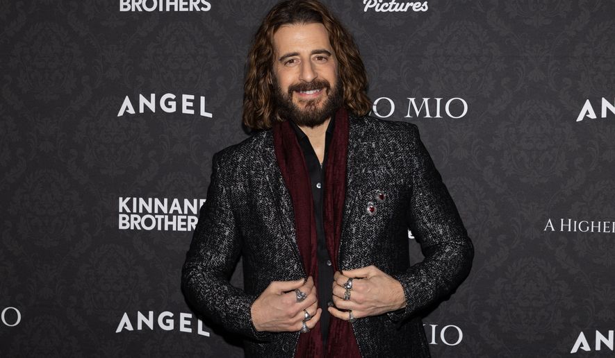 Jonathan Roumie attends the premiere of "Solo Mio" at Regal Times Square on Tuesday, Jan. 27, 2026, in New York. (Photo by CJ Rivera/Invision/AP)