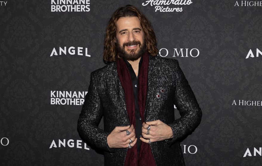 Jonathan Roumie attends the premiere of "Solo Mio" at Regal Times Square on Tuesday, Jan. 27, 2026, in New York. (Photo by CJ Rivera/Invision/AP)