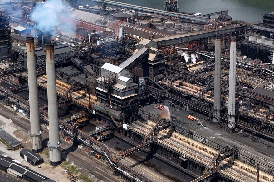 FILE - A portion of the Clairton Coke Works, a U.S. Steel plant, is seen Aug. 11, 2025 in Clairton, Pa. (AP Photo/Gene J. Puskar, File)