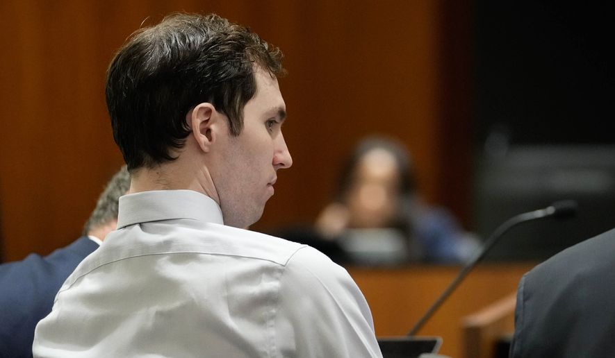 Tyler Robinson, accused of fatally shooting Charlie Kirk, appears during a hearing in 4th District Court in Provo, Utah, on June 12, 2026. (Francisco Kjolseth /The Salt Lake Tribune via AP, Pool, File)