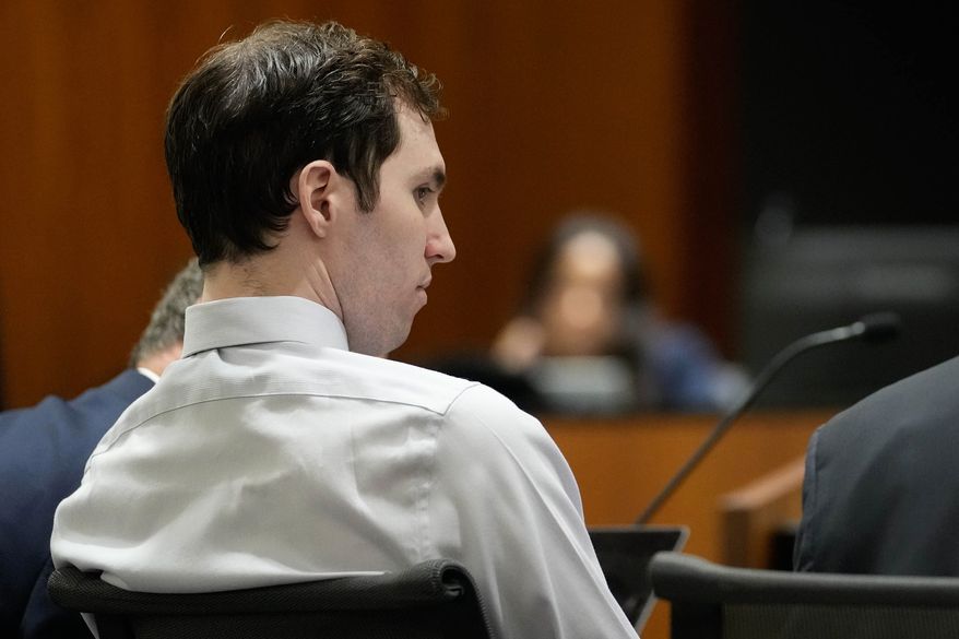 Tyler Robinson, accused of fatally shooting Charlie Kirk, appears during a hearing in 4th District Court in Provo, Utah, on June 12, 2026. (Francisco Kjolseth /The Salt Lake Tribune via AP, Pool, File)