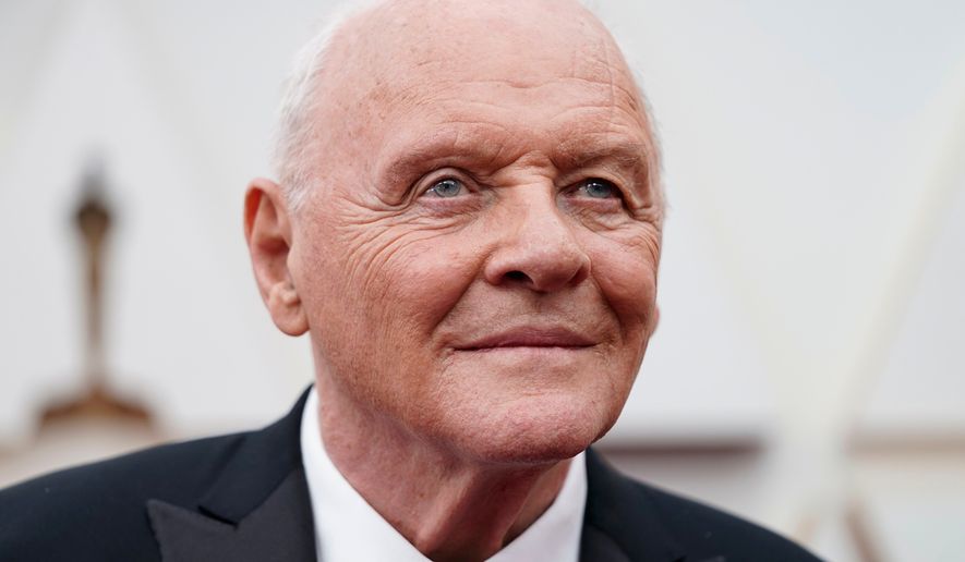 FILE - Anthony Hopkins arrives at the Oscars in Los Angeles on March 27, 2022. (AP Photo/Jae C. Hong, File)