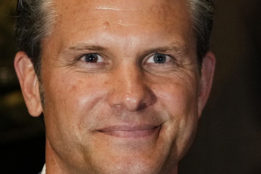 U.S. Defense Secretary Pete Hegseth smiles during a forum of The Americas Counter Cartel Coalition in Panama City, Wednesday, Aug. 12, 2026. (AP Photo/Matias Delacroix)