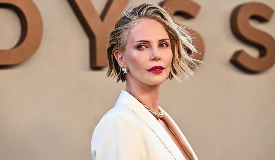 Charlize Theron attends the premiere of "The Odyssey" at AMC Lincoln Square on July 14, 2026, in New York. (Photo by Evan Agostini/Invision/AP, File)