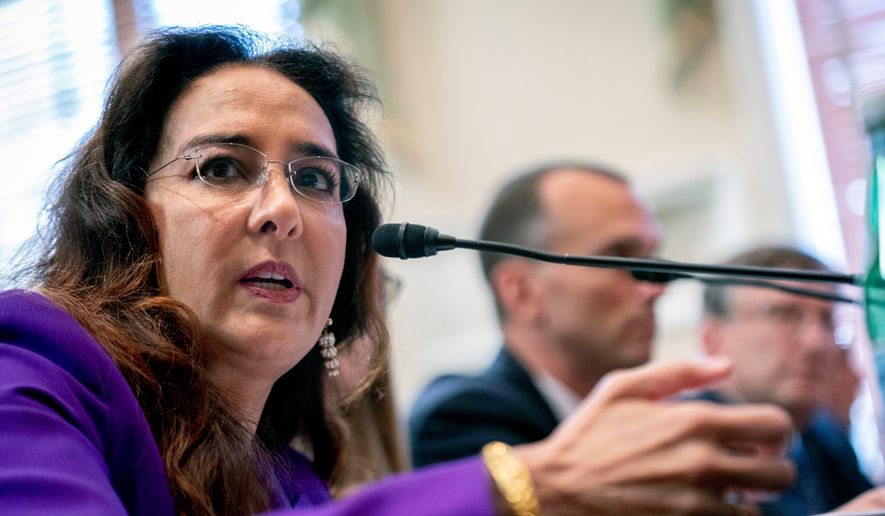 Former Trump campaign lawyer Harmeet Dhillon appears at a House Committee on House Administration hearing on "American Confidence in Elections: Protecting Political Speech" on Capitol Hill in Washington, May 11, 2023. (AP Photo/Andrew Harnik, file)