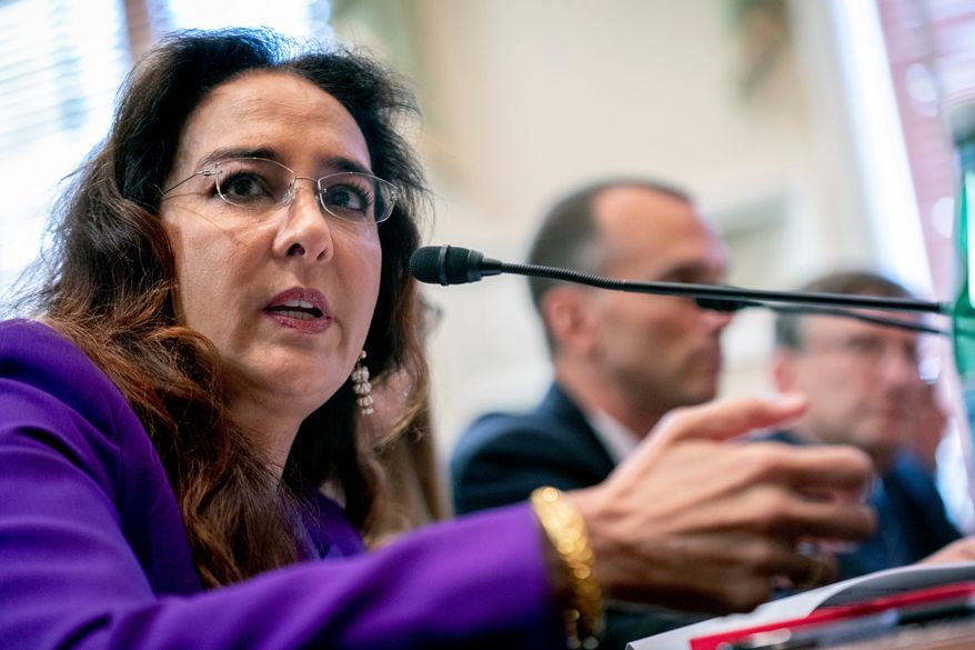 Former Trump campaign lawyer Harmeet Dhillon appears at a House Committee on House Administration hearing on "American Confidence in Elections: Protecting Political Speech" on Capitol Hill in Washington, May 11, 2023. (AP Photo/Andrew Harnik, file)