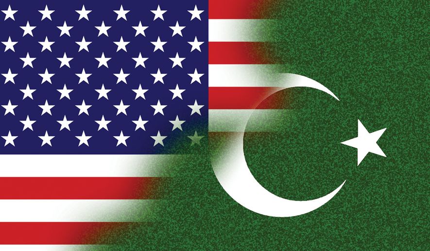 Radical Islam taking over the United States of America illustration by Alexander Hunter/The Washington Times