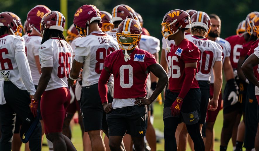 Washington Commanders 2026 Training Camp at the BigBear.ai Performance Center in Ashburn, Virginia on August 18th, 2026. (Photo by Jordan Sabillo for the Washington Times)
