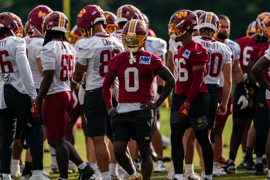 Washington Commanders 2026 Training Camp at the BigBear.ai Performance Center in Ashburn, Virginia on August 18th, 2026. (Photo by Jordan Sabillo for the Washington Times)