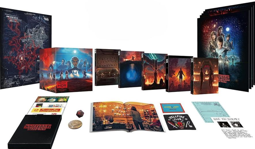 "Stranger Things: The Complete Series — Deluxe Edition," now available in the 4K disc format from Arrow Video.