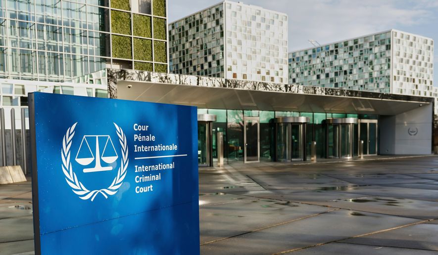 A general view of the exterior of the International Criminal Court is seen in The Hague, Netherlands, March 12, 2025. (AP Photo/Omar Havana, File)