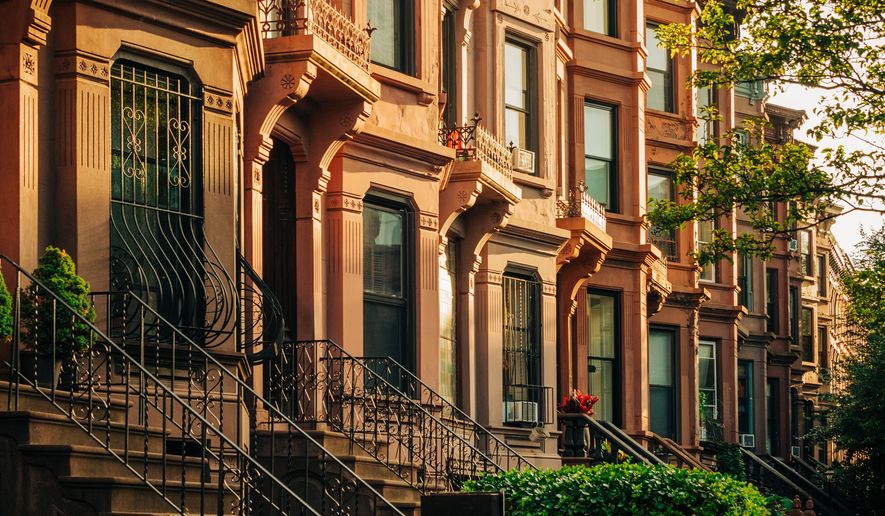 Brownstones in the Bedford-Stuyvesant neighborhood of Brooklyn, New York City. File photo credit: Jon Bilous via Shutterstock.